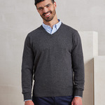 V-neck knitted sweater