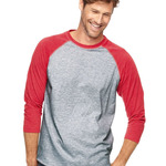 Men's Baseball Fine Jersey Three-Quarter Sleeve Tee
