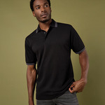 Kustom Kit Contrast Tipped Poly/Cotton Piqué Polo Shirt