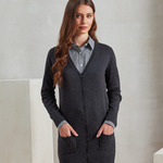 Women's longline knitted cardigan