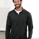 Men's Lightweight Mélange Quarter-Zip Pullover